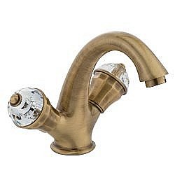 Смеситель для раковины Migliore Prestige Crystal 28011 бронза/swarovski купить в интернет-магазине сантехники Sanbest