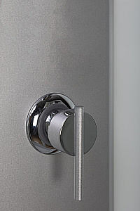 Душевая кабина Niagara Eco E80/40/MT/BK 80х80 стекло матовое/профиль матовый хром купить в интернет-магазине Sanbest