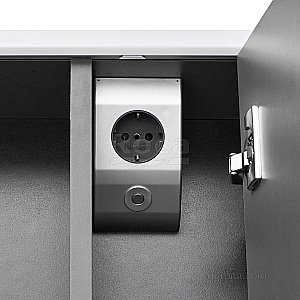 Зеркальный шкаф Roca Ronda ZRU9302969 70 белый глянец/антрацит купить в интернет-магазине сантехники Sanbest