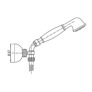 Душевой гарнитур PAINI Liberty 17F3131 бронза купить в интернет-магазине сантехники Sanbest