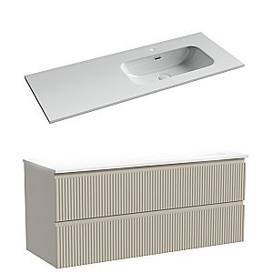 Тумба с раковиной Sancos Snob R SNR120CE/CN7006 120 Beige Soft для ванной в интернет-магазине Sanbest