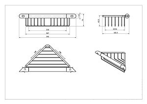 Поручень Black&White SN-2155 купить в интернет-магазине сантехники Sanbest