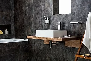 Столешница с раковиной Ravak L 80x55x5 орех для ванной в интернет-магазине сантехники Sanbest