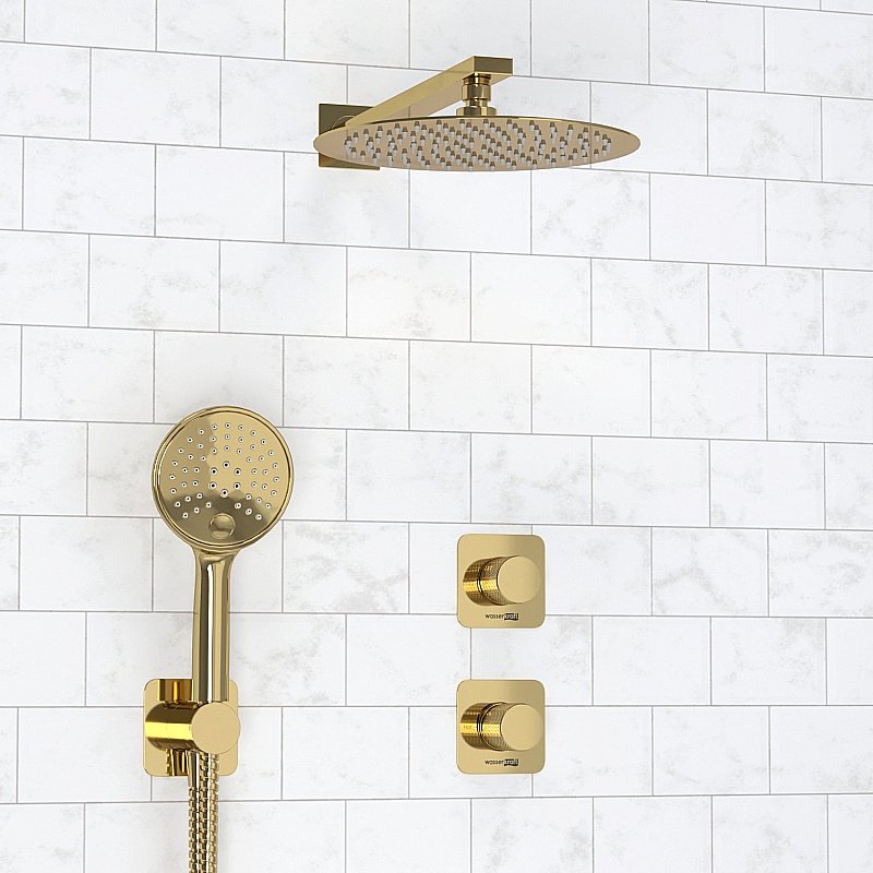 Душевая система WasserKRAFT Ems 7600 SET2835 золото купить в интернет-магазине сантехники Sanbest