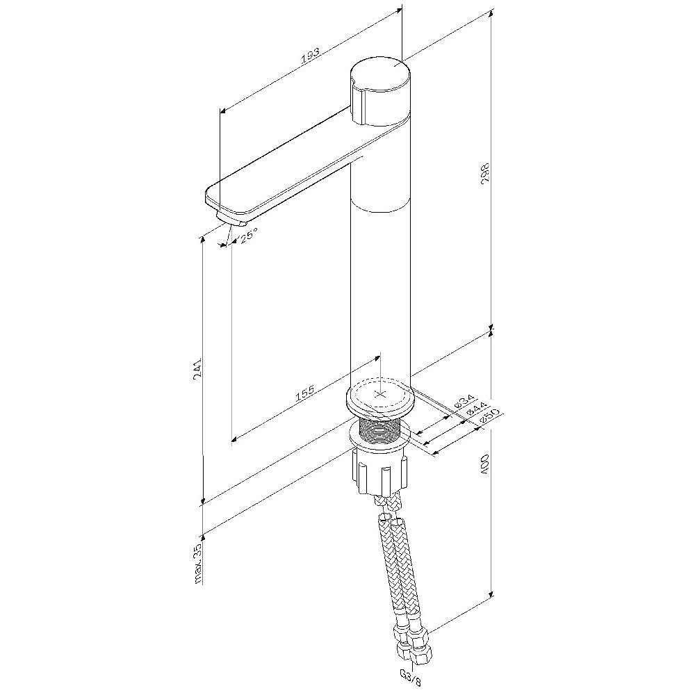 Смеситель для раковины AM.PM X-Joy F85A92522 купить в интернет-магазине сантехники Sanbest