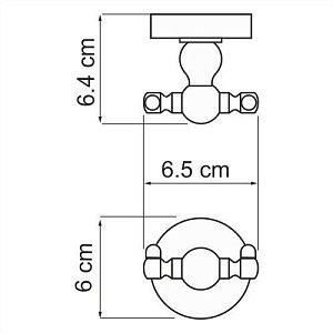 Крючок WasserKRAFT Diemel K-2223D купить в интернет-магазине сантехники Sanbest