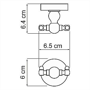 Крючок WasserKRAFT Diemel K-2223D купить в интернет-магазине сантехники Sanbest