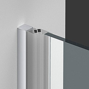 Душевая дверь Vincea Alpha VDP-3AL900CLB профиль черный/стекло прозрачное купить в интернет-магазине Sanbest