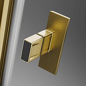 Душевая дверь Radaway Nes Brushed Gold DWS I 110 стекло прозрачное/профиль брашированное золото купить в интернет-магазине Sanbest