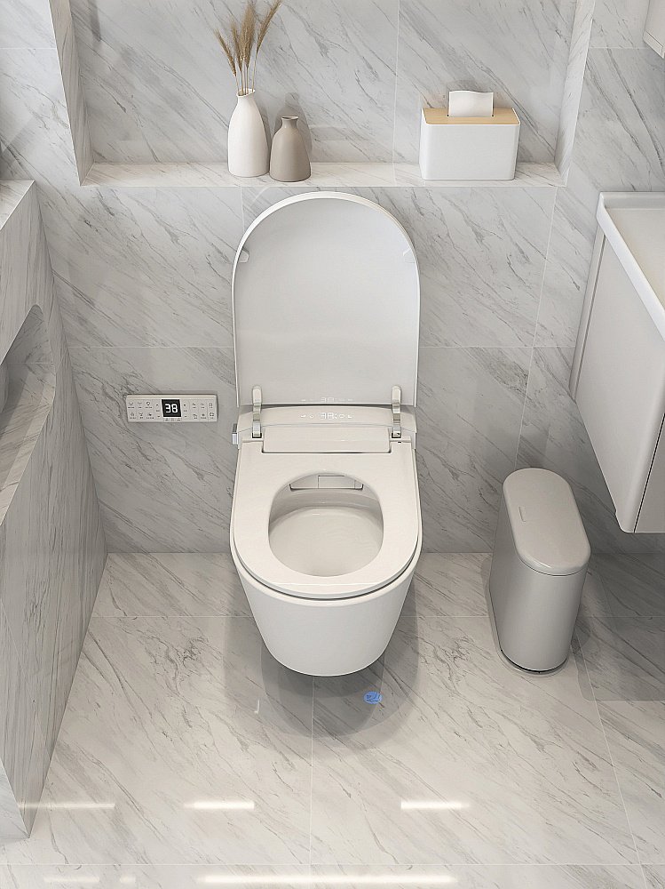 Электронный унитаз-биде ABBER Bequem AC1121S белый, с крышкой микролифт купить в интернет-магазине Sanbest