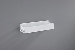 Полка с двумя крючками Boheme Q MATT WHITE 10965-MW белая матовая купить в интернет-магазине сантехники Sanbest