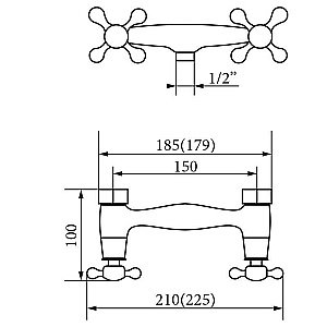 Смеситель для душа Veragio Agatha VR.AGT-3730.BR купить в интернет-магазине сантехники Sanbest
