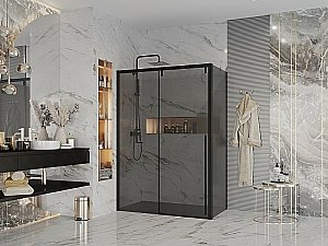 Душевой уголок Ambassador Intense IBB 110022205IBB-100IBB 160х100 стекло тонированное/профиль черный купить в интернет-магазине Sanbest