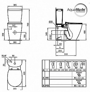 Унитаз напольный Ideal Standard Connect E039701 с бачком E797101 белый, безободковый купить в интернет-магазине Sanbest