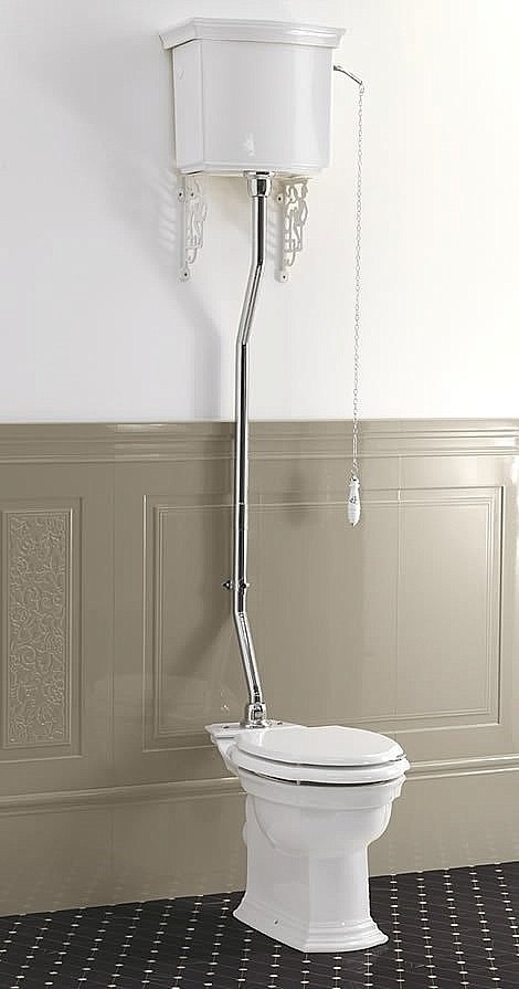 Унитаз с высоким бачком Devon&Devon Westminster белый купить в интернет-магазине Sanbest