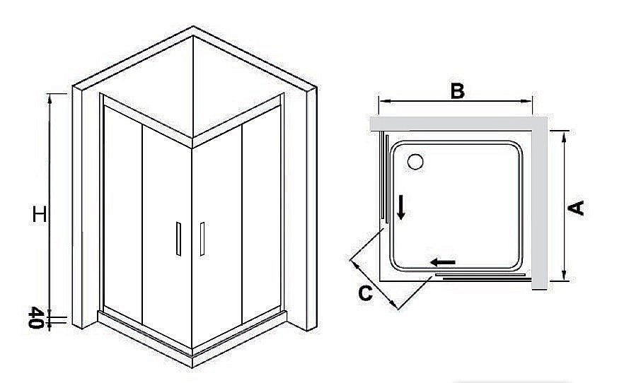 Душевой уголок RGW Hotel HO-31 80х80 купить в интернет-магазине Sanbest