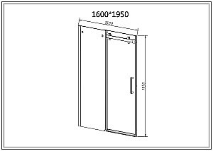 Душевая дверь Vincea Como-N VDS-4CN160CL 160 профиль хром/стекло прозрачное купить в интернет-магазине Sanbest