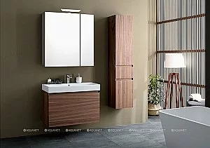 Зеркальный шкаф Aquanet Нью-Йорк 85 орех купить в интернет-магазине сантехники Sanbest