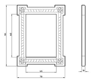 Зеркало Migliore Complementi 71 золото в ванную от интернет-магазине сантехники Sanbest