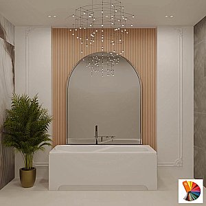 Ванна из искусственного камня Veconi Fresca FRS17070RAL 170х70 цвет по ral купить в интернет-магазине Sanbest