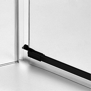 Душевая дверь NEW TRENDY AVEXA BLACK 130 стекло прозрачное/профиль черный купить в интернет-магазине Sanbest