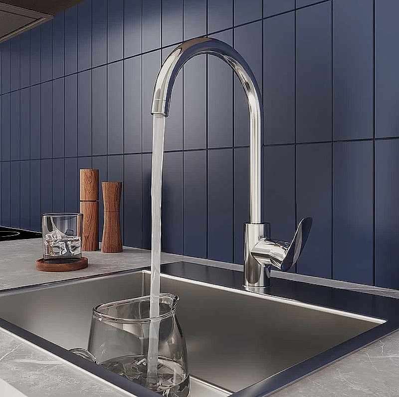 Смеситель для кухни Milardo Rora RORSBFJM05 хром купить в интернет-магазине сантехники Sanbest