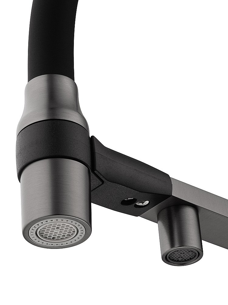 Смеситель для кухни WONZON & WOGHAND WW-88458013-BGM темный графит купить в интернет-магазине сантехники Sanbest