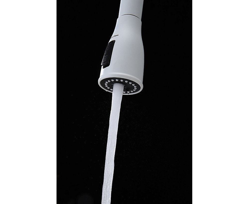 Смеситель для кухни Paulmark Lange La214212-WH белый матовый купить в интернет-магазине сантехники Sanbest