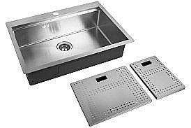 Мойка кухонная Zorg Master ZM N-7552 Сталь купить в интернет-магазине сантехники Sanbest