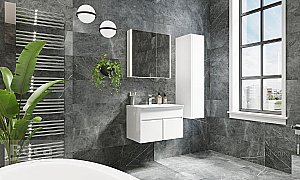 Зеркальный шкаф Roca UP ZRU9303017 80 белый глянец купить в интернет-магазине сантехники Sanbest