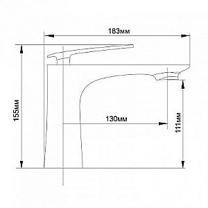 Смеситель для раковины Aquanet Cosmo FF35289-6 купить в интернет-магазине сантехники Sanbest