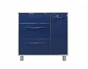 Тумба с раковиной Эстет Barcelona 90 напольная 2 ящика, 1 дверь, белая для ванной в интернет-магазине Sanbest