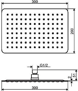 Верхний душ Excellent Slim Arex.3062 черный купить в интернет-магазине сантехники Sanbest