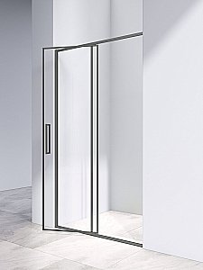 Душевая дверь Vincea Slim 8mm VDP-4SL120CLGM 120 профиль вороненая сталь/стекло прозрачное купить в интернет-магазине Sanbest