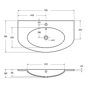 Тумба с раковиной Cezares EDEN 90 55069 90 Grigio talpa opaco для ванной в интернет-магазине Sanbest