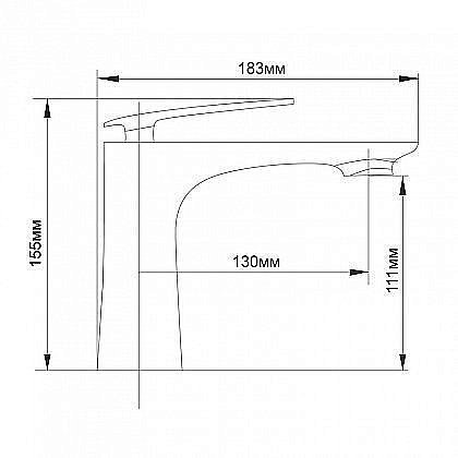 Смеситель для раковины Aquanet Cosmo FF35289-6 купить в интернет-магазине сантехники Sanbest