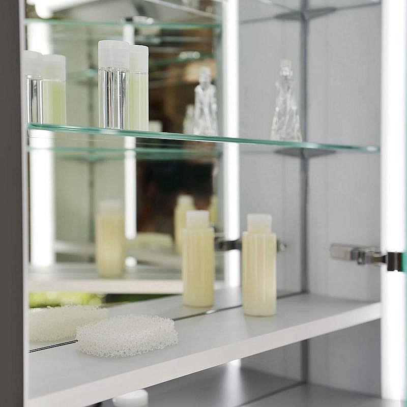 Зеркальный шкаф KEUCO Royal Lumos 14306171304 140 серебро купить в интернет-магазине сантехники Sanbest