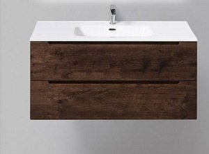 Тумба с раковиной BelBagno ETNA H60 2C 100 Rovere Moro для ванной в интернет-магазине Sanbest