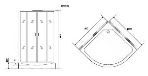 Душевая кабина Niagara Premium NG- 6002-01 100x100 купить в интернет-магазине Sanbest