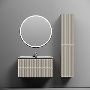 Тумба с раковиной Sancos Snob T 90 SNT90CE бежевая матовая для ванной в интернет-магазине Sanbest