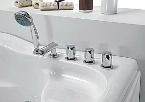 Ванна акриловая Gemy NEXT TO YOU G9083 B 180х121 белая с гидромассажем купить в интернет-магазине Sanbest