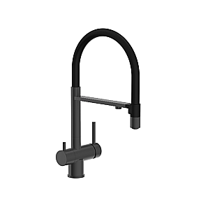 Смеситель для кухни Good Door KITCHEN-B СМ00055 оружейная сталь купить в интернет-магазине сантехники Sanbest