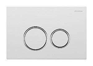 Кнопка для инсталляции Caprigo  Dew ABS DA001-white/crm белый/хром купить в интернет-магазине сантехники Sanbest