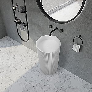 Раковина ABBER Stein AS2501-H белая матовая купить в интернет-магазине Sanbest