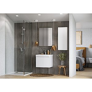 Тумба с раковиной Акватон Асти 55 белая глянцевая/белая матовая для ванной в интернет-магазине Sanbest