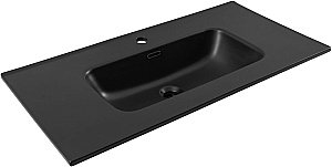 Тумба с раковиной Aquanet Вега 90 344124+329256 белая глянцевая для ванной в интернет-магазине Sanbest