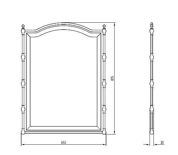 Зеркало Migliore Mirella ML.MRL-6080.CR хром в ванную от интернет-магазине сантехники Sanbest