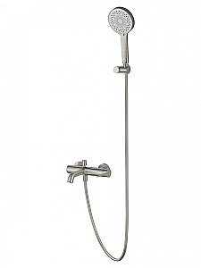 Смеситель для ванны с душем WONZON & WOGHAND STICK, Брашированный никель (WW-88639017-BN) купить в интернет-магазине сантехники Sanbest