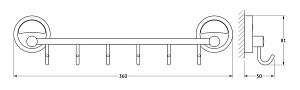 Крючок FBS Ellea 35 ELL 027 купить в интернет-магазине сантехники Sanbest