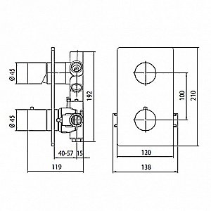 Смеситель для душа Bossini Oki Z00002.030 хром купить в интернет-магазине сантехники Sanbest